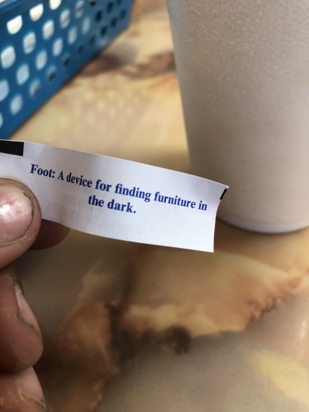 My fortune cookie today