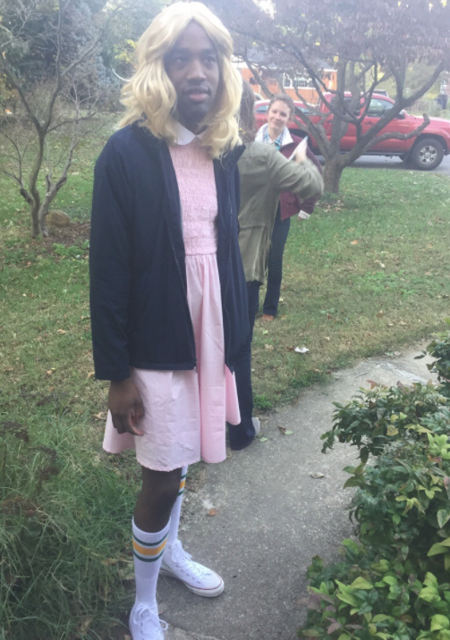 My friend also dressed up as Eleven
