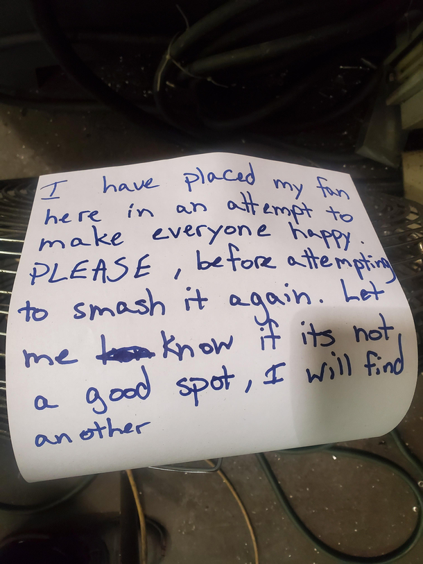 My friend at work