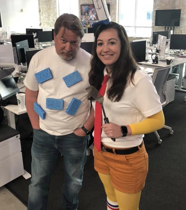 My friend Bobs costume today