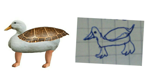 My friend drew a weird duck so I remade it in photoshop