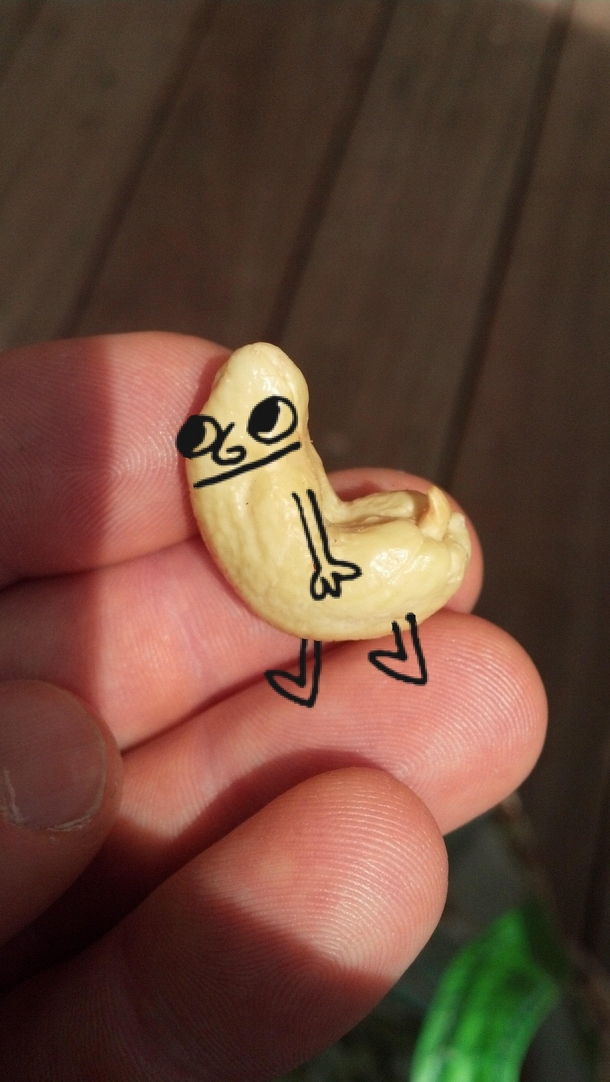 My friend found this cashew and did what had to be done
