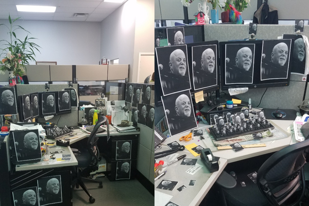 My friend from work who hates Billy Joel is on vacation For every picture you see theres  hidden ones Billy Joelception