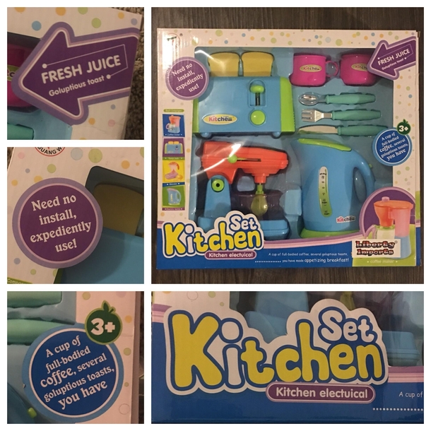 My friend got her niece this kitchen play set from China