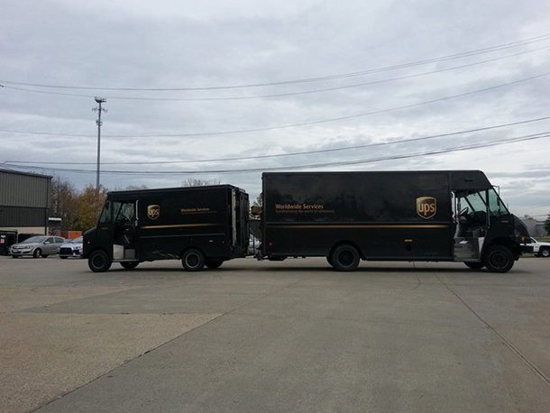 My friend got to witness the rarely seen birth of a UPS truck today Just breathtaking