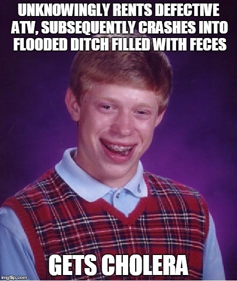 My friend had some poopy luck in mexico