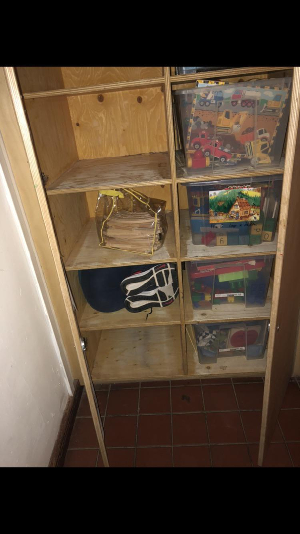 My friend in a cupboard