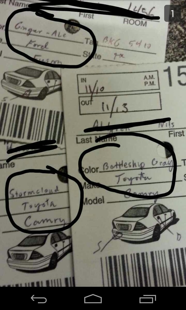 My friend is a valet he was told to be more expressive