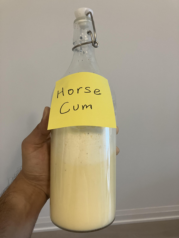 My friend is a veterinarian student and this is how he chooses to label his eggnog