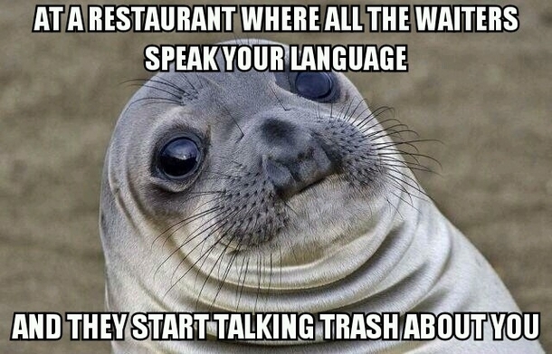 My friend is Asian but speaks Spanish This happened to her at a restaurant where all the waiters were South American