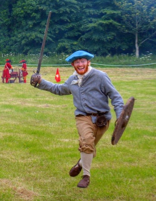 My friend just joined a war re-enactment club I think he likes it