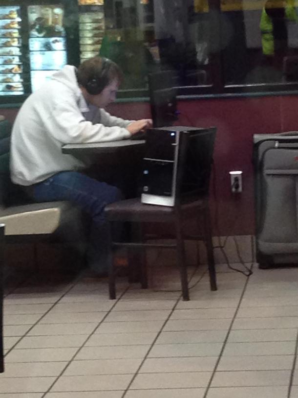 My friend just sent me this from the Burger King he is eating at