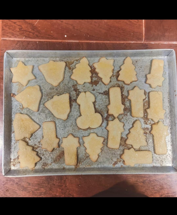 My friend left the kitchen for five minutes and she found this