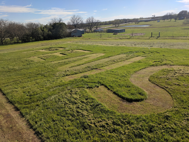 My friend let me use her rider mower today