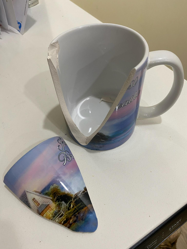 My friend ordered this Just Breathe mug to get though  and well