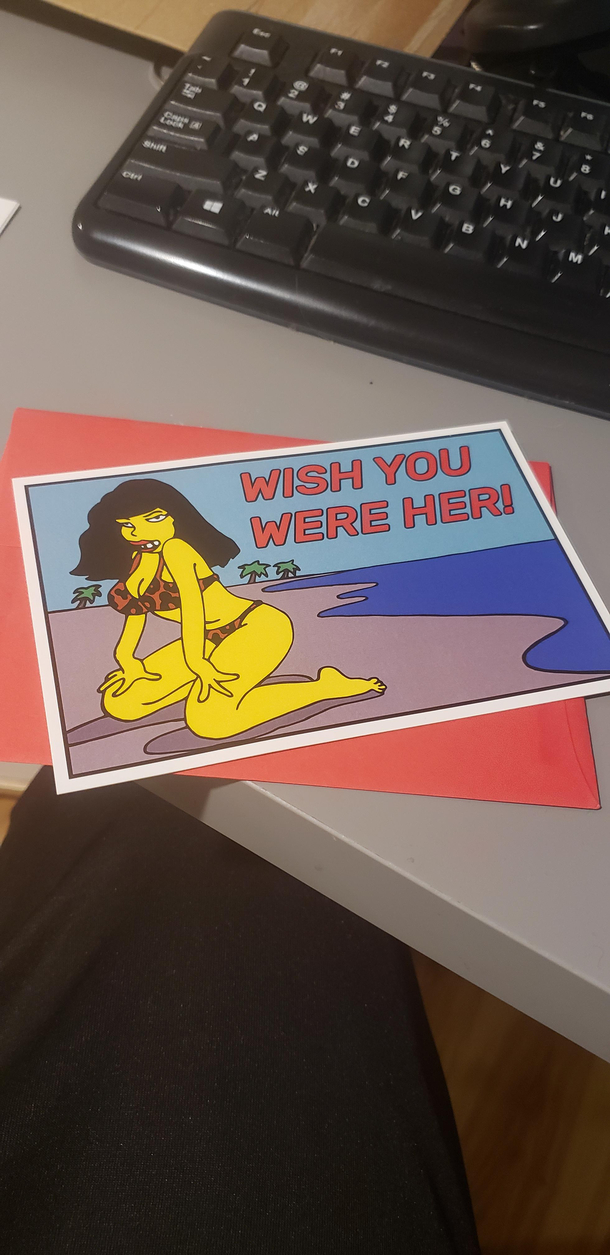 My friend sent me a familiar postcard