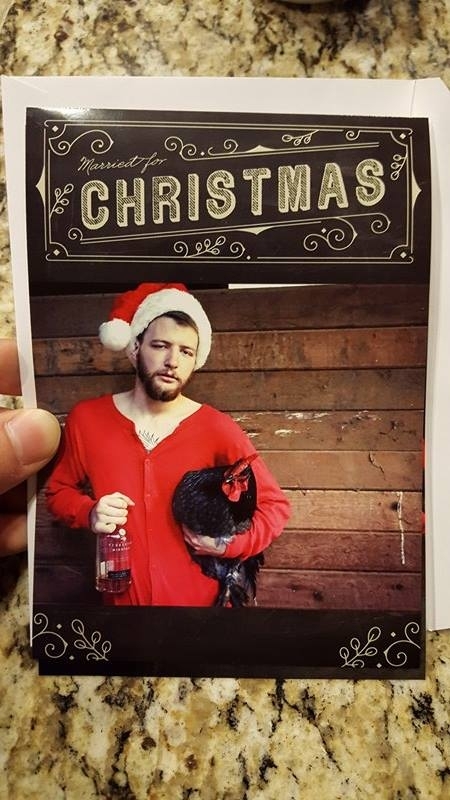 My friend sent out his Christmas card today