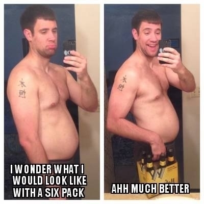 My friend started working out and posted his before and after pics