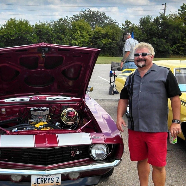 My friend told me his uncle strives to be as much like Guy Fieri as possible including trying all the Diners Drive-Ins and Dives I didnt believe him until I saw this picture