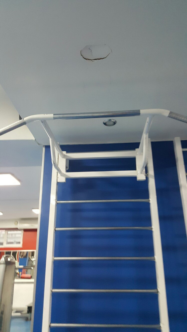 my friend took this photo from the local gym it seems someone overdid it