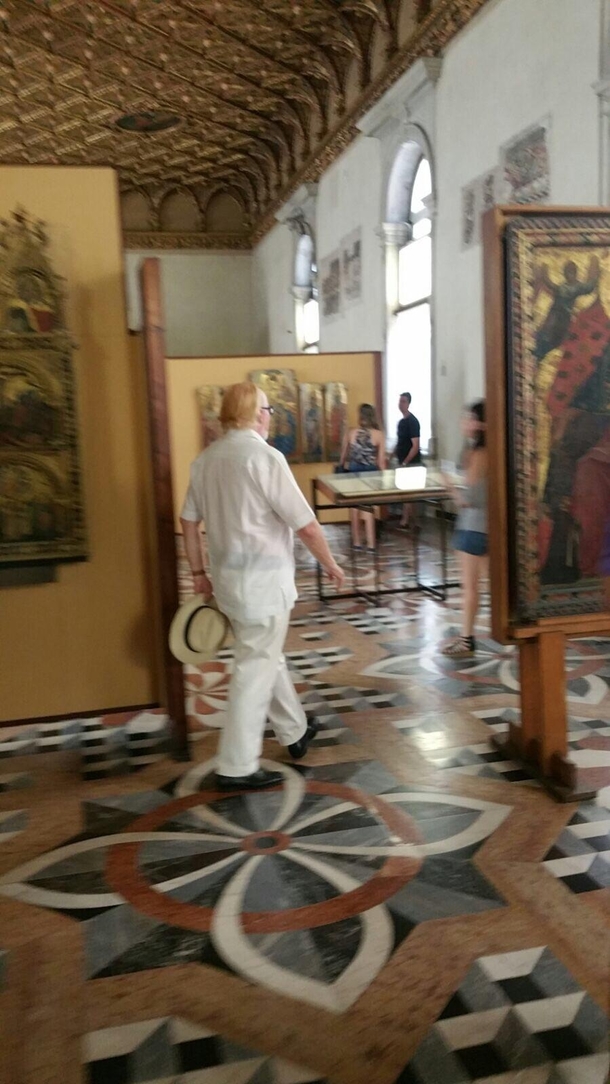 My friend was in a museum in Italy and found this familiar individual