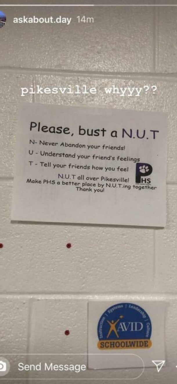 My friend was picking up her sister from school and saw this