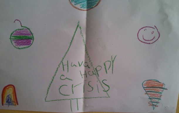 My friend who happens to be having a rough time right now got this from a student