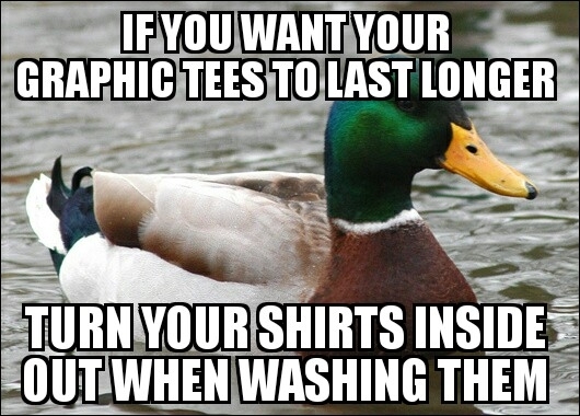 My friend with lots of rock concert t-shirts told me this