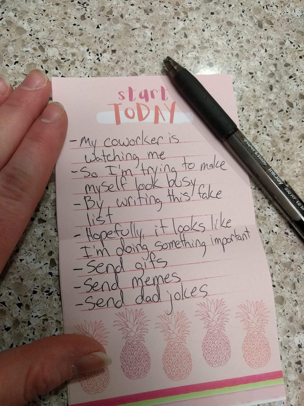My friend working on the holidays