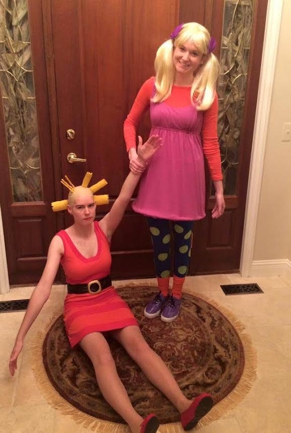 My friends as Angelica and Cynthia