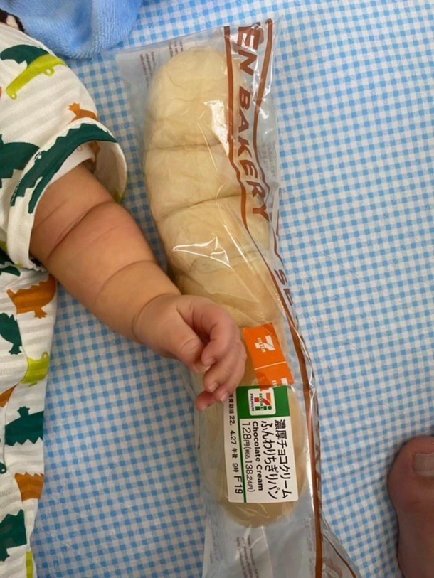 My friends babys fat bread arms