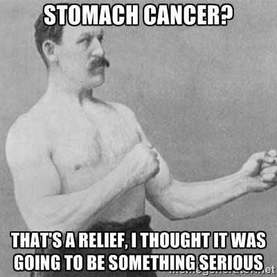My friends dad dropped this when the doctor gave him the news