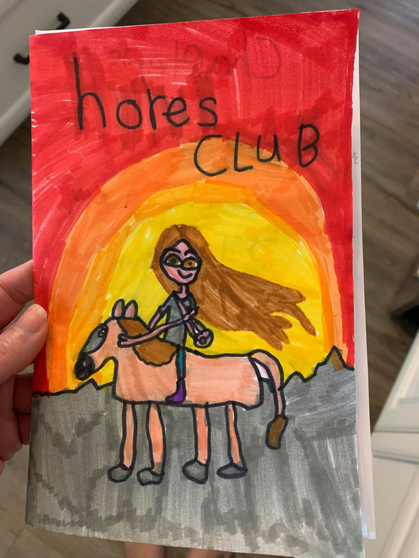 My friends daughter made her a book