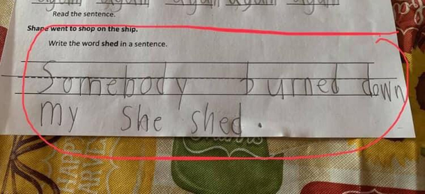 My friends daughters homework