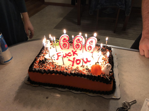 My friends got me a sweet birthday cake