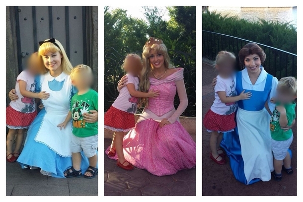 My friends kid got princess boob at every meet and greet