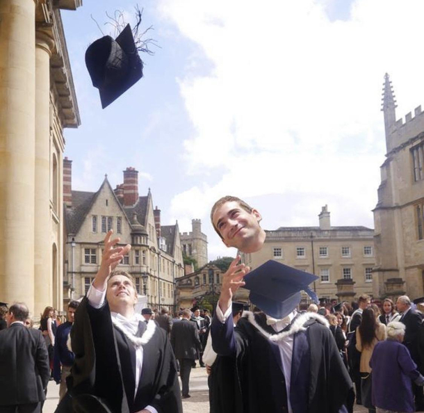 My friends mum asked me to send over our graduation photo