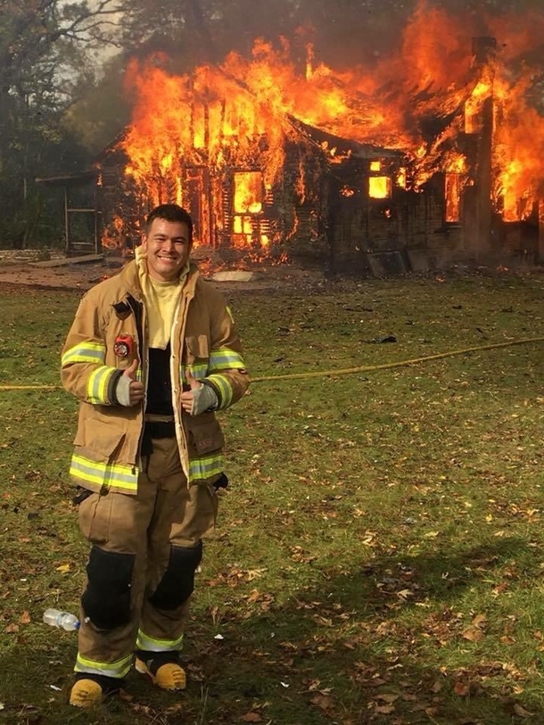 My friends not a very good fireman