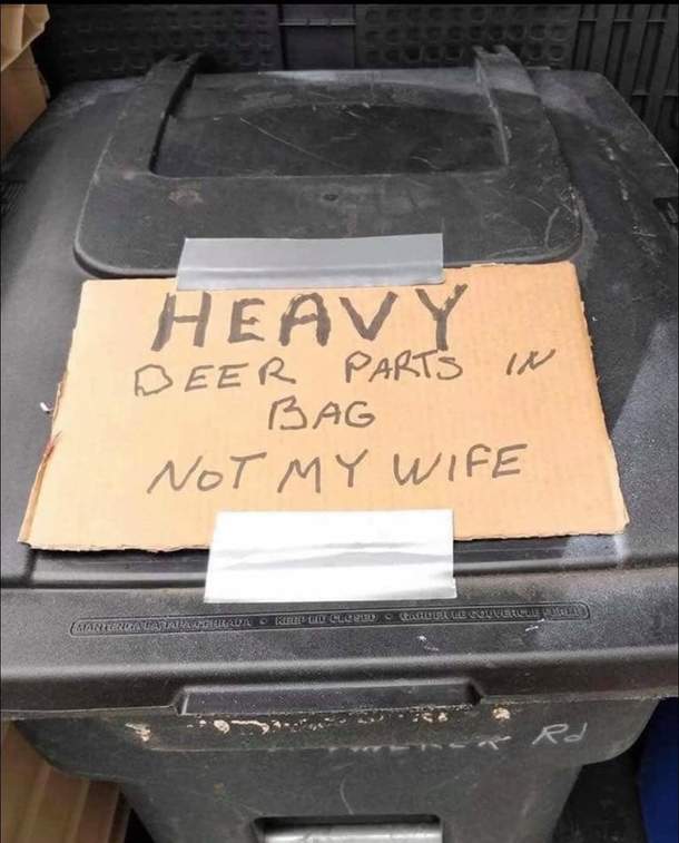 My garbage collectors got this note this morning Tis the Season