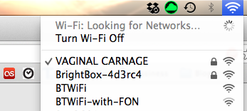 My GF asked for help setting up the wifi in her all girl flat