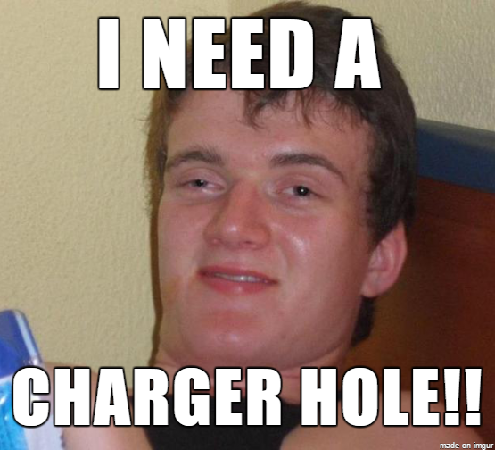 My GF was desperately needing and electric outlet