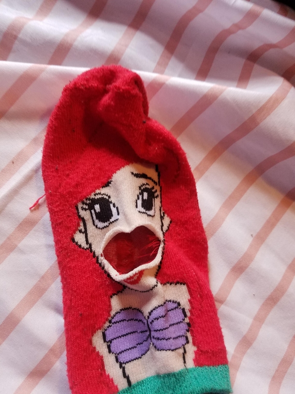 My gfs sock ripped and made it much better