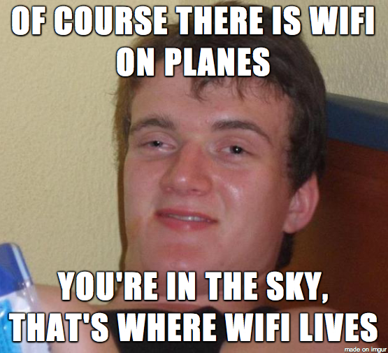 My girlfriend dropped this on on me before our flight