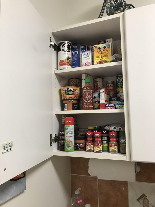 My girlfriend hung out at my house while I had to work