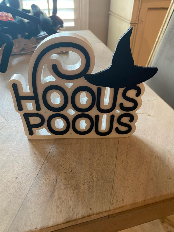 My girlfriend just bought our first Halloween decor of the year from Target It was supposed to say Hocus Pocus