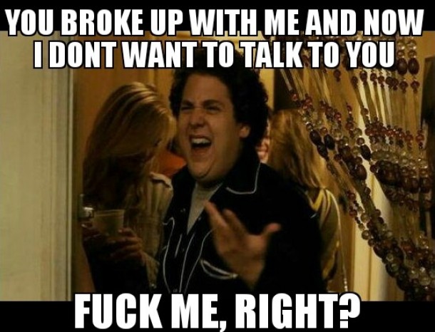 My girlfriend of four years broke up with me recently and yelled at me when I didnt say hi