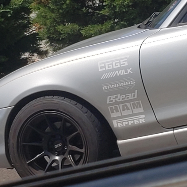 My girlfriend saw this fella in traffic today