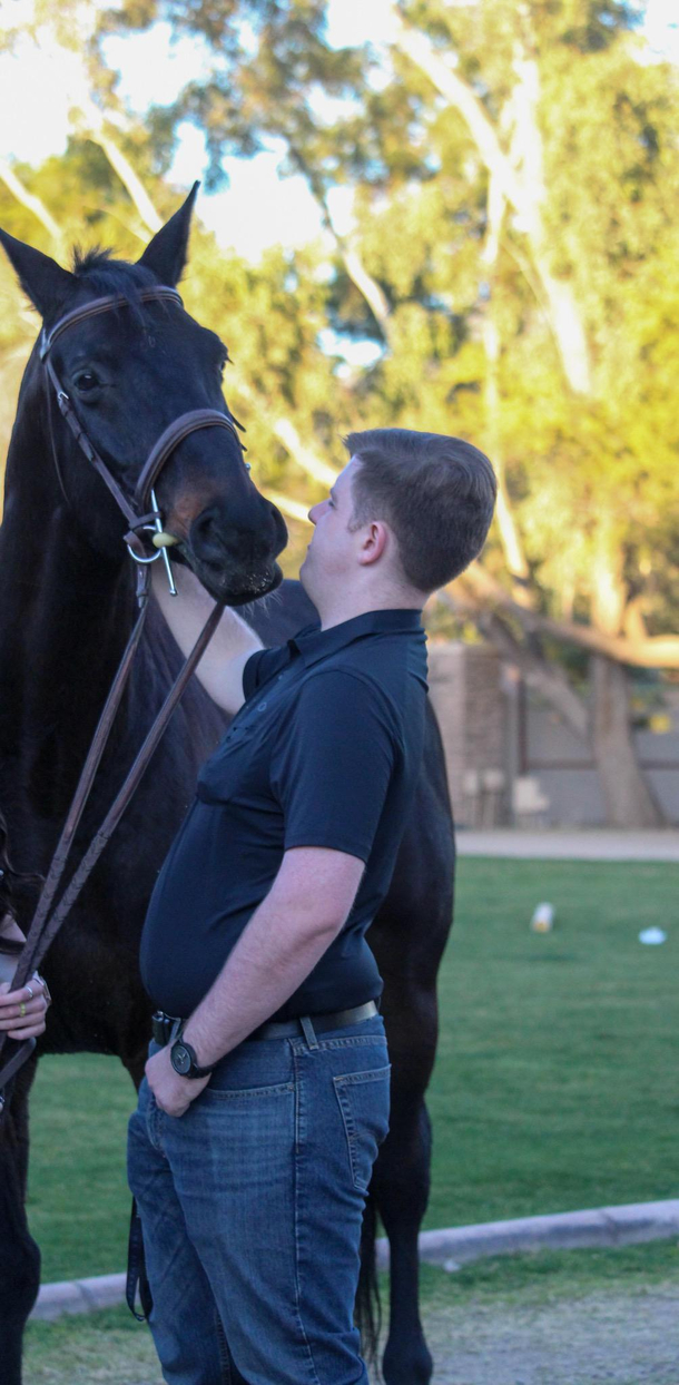 My girlfriend told me to kiss her horse on the cheek and this was his reaction I dont think he appreciated it