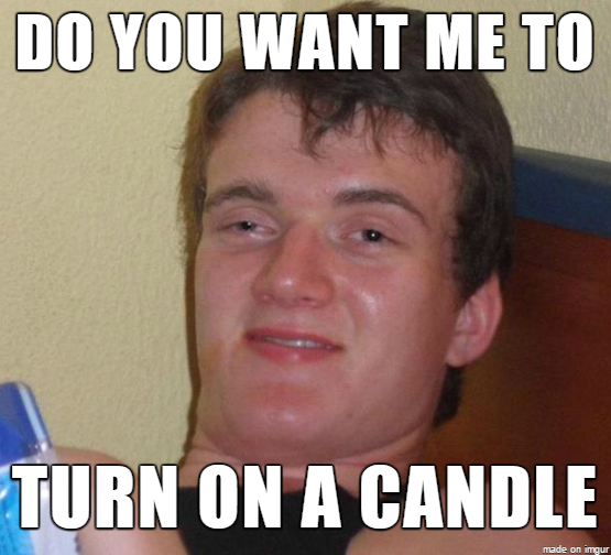 My girlfriend was trying to be romantic last night