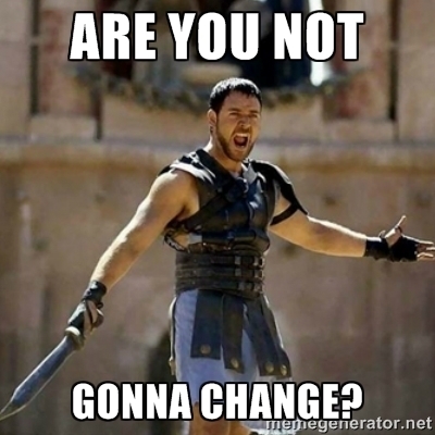 My girlfriend when we are about to go out